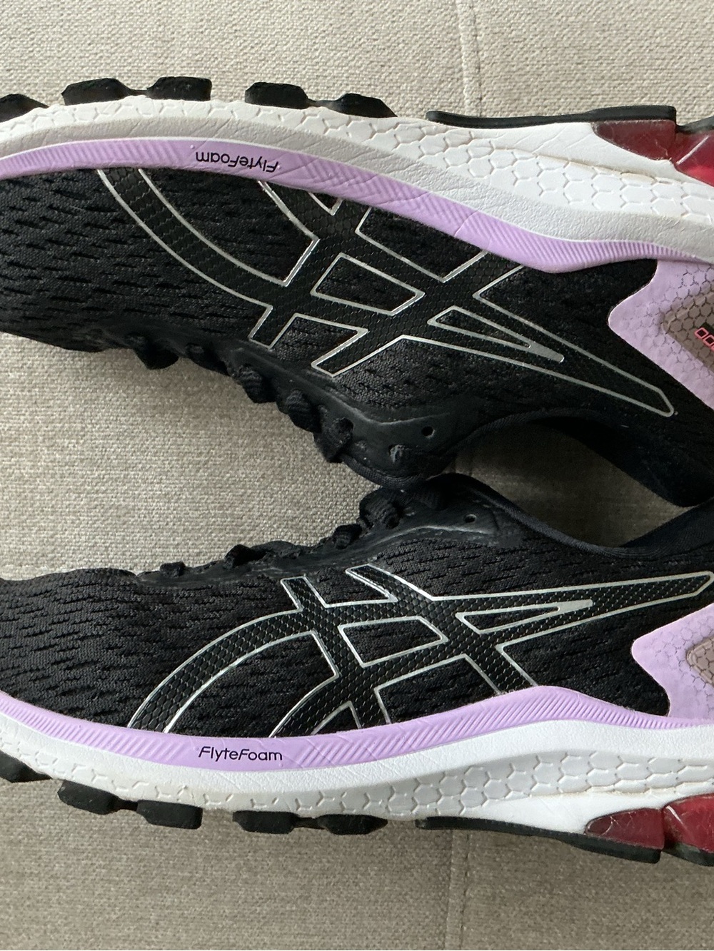 ASICS GT-1000 9 Women’s Size 7 Black Purple Running Shoes 1012A651 Athletic - Picture 14 of 16